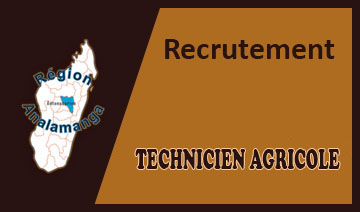 recrutement juillet 2022 Technicien agricole